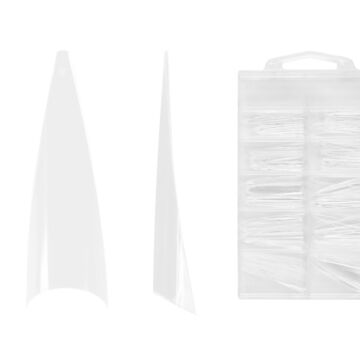 Emmi-Nail Stiletto tip box 100 clear "long"
