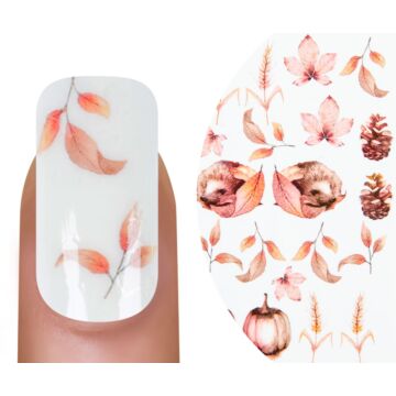 Emmi-Nail watertattoo fall leaves