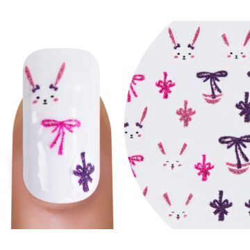Emmi-Nail 3D Art Nail Sticker Easter Bunny "Happy"