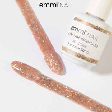 Emmi Shellac UV/LED lacquer 3D Glitter Paradise Sand -L452-