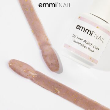 Emmi Shellac UV/LED lacquer Goldflakes Rose -L484-
