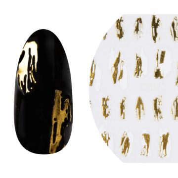 Emmi-Nail 3D Art Nail Sticker Brushing You "Gold/White"