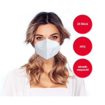 FFP2 respirator mask 25 pieces *white*