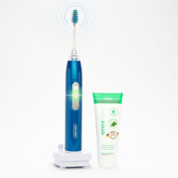 Emmi-dent ultrasonic toothbrush metallic dark blue