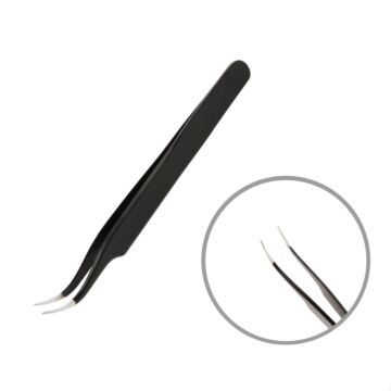 Tweezers black - long