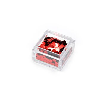 Effect sequins large red