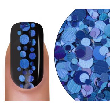 Sequin mix blue