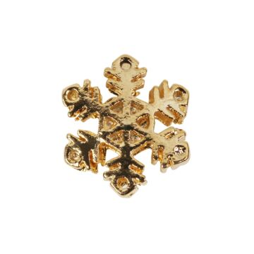 Nail charm snowflake gold