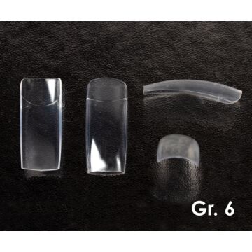 50 clear tip bag size 6