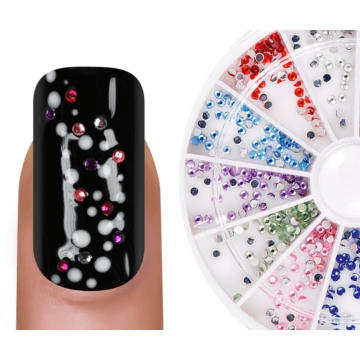 Rhinestone display with 12 compartments "Round"
