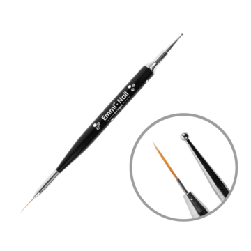 Dotting tool with nail art brush size 00