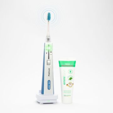 Emmi-dent Ultrasonic Toothbrush Platinum Blue