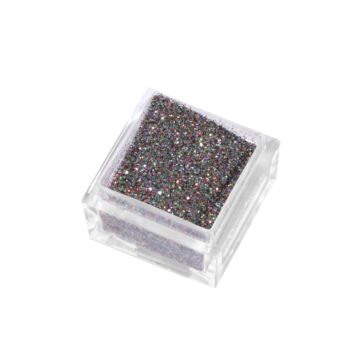 Glitter powder silver hologram