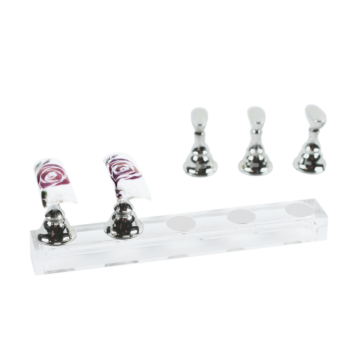 Emmi-Nail practice tip holder silver