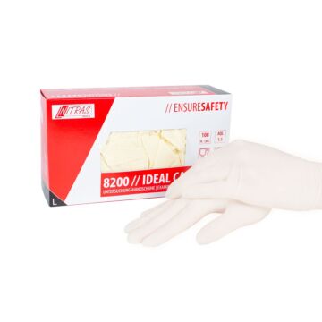 Latex gloves white size L