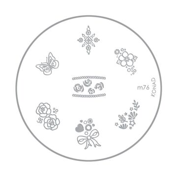 Konad stencil M76