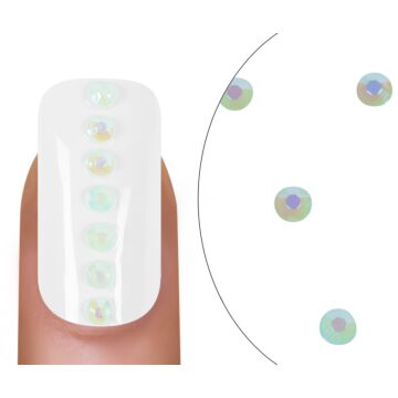 Rhinestones Milky Emerald 2mm