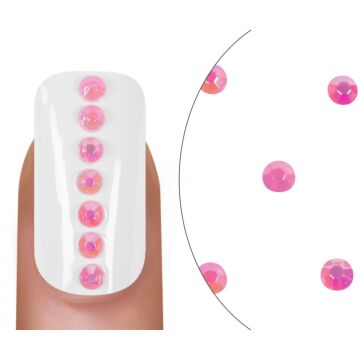 Rhinestones Milky Pink 3mm
