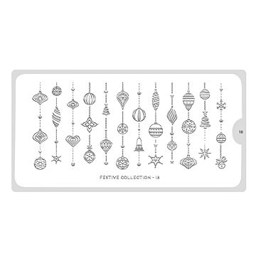 MoYou-London Stamping Stencil Festive 18