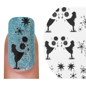 Emmi-Nail watertattoo Christmas stars