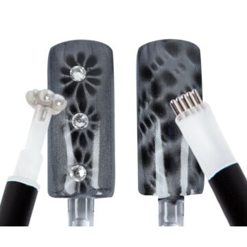 Emmi-Nail Cat-Eye Magnet Pen - Flower &amp; Stripes
