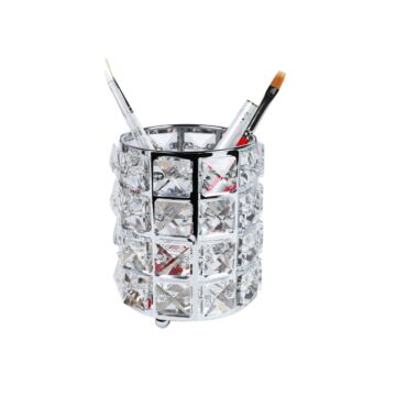 File &amp; brush holder silver