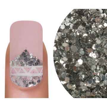 Glitter silver