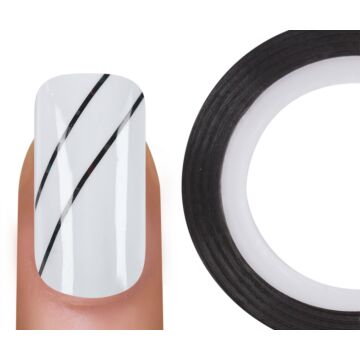Emmi-Nail Stripe Black Glitter
