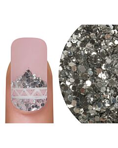 Glitter silver